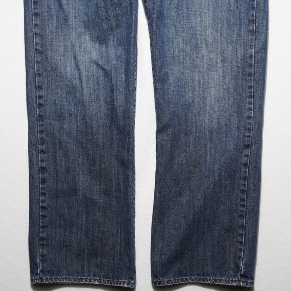 Lucky Brand 181 Relaxed Straight Jeans Men's 36 Blue Denim Classic Fit - Picture 15 of 16
